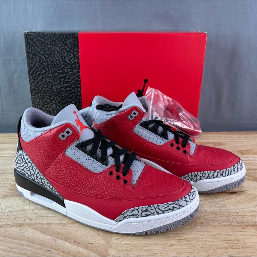 Nike Air Jordan 3 RETRO SE CK5692 600 Fire Red Men’s Size 9.5 - Picture 1 of 7